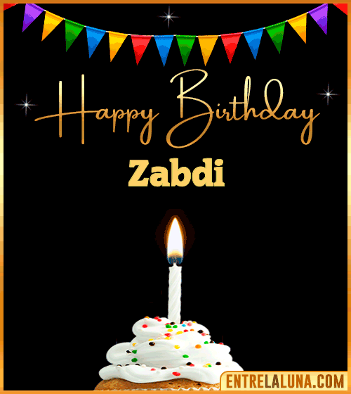GiF Happy Birthday Zabdi